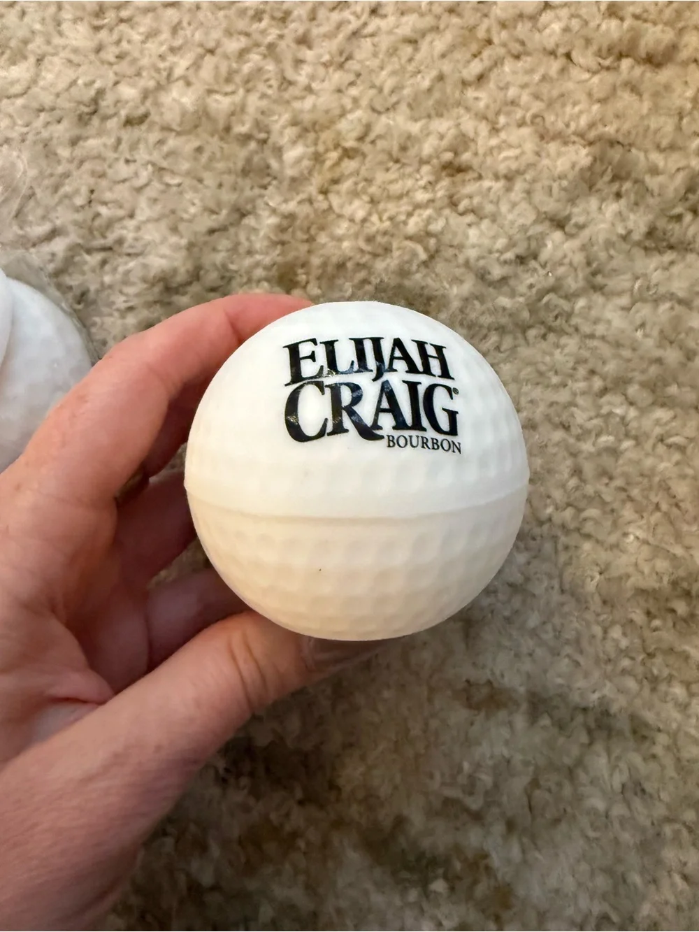 NEW Set of 2 Elijah Craig Golf Ball Ice Cube Molds Whiskey Bourbon Bar Gift